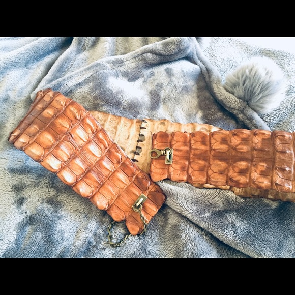 Genuine Crocodile Leather Belt